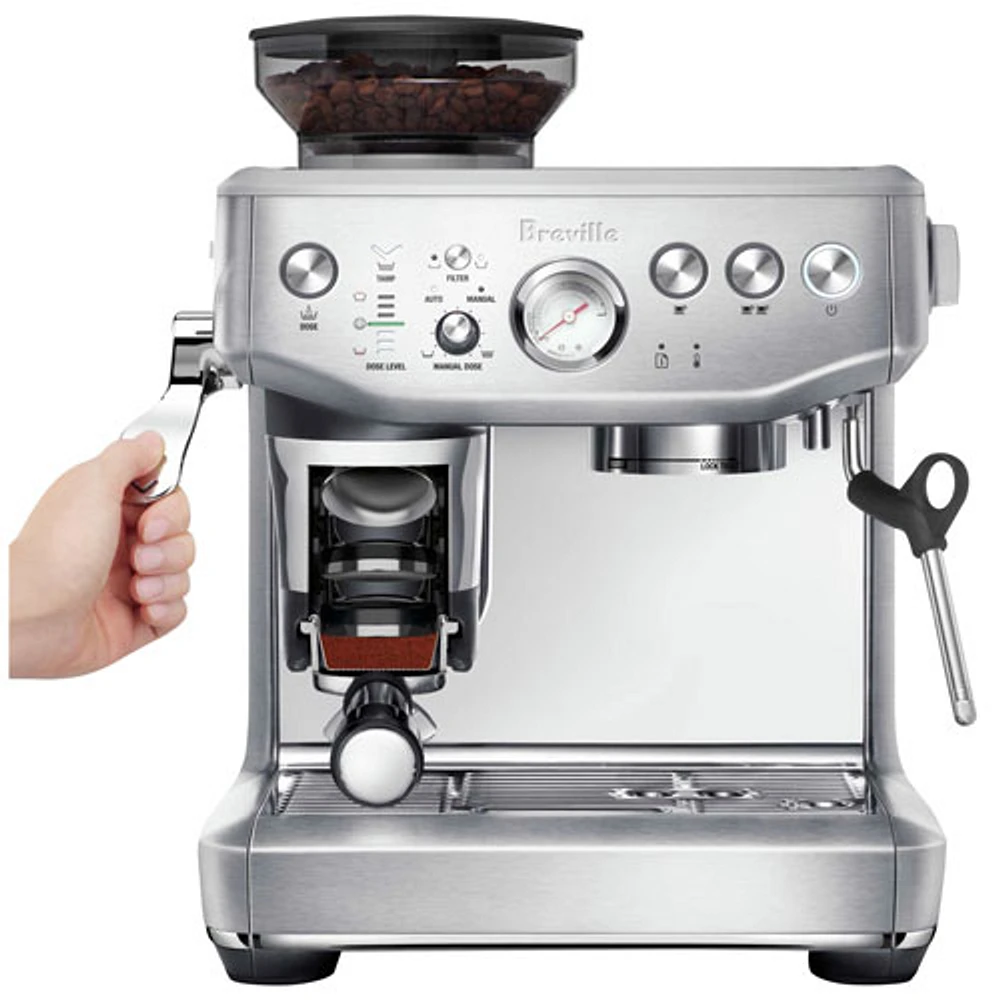 Breville Barista Express Impress Espresso Machine (BES876BSS1BNA1) - Brushed Stainless Steel