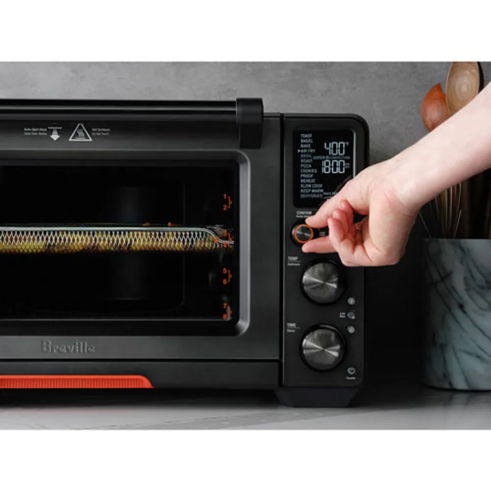 Friteuse à air chaud Pro Joule Oven de Breville avec application connectée - 0,9 pi³/25,5 l - Acier inoxydable noir