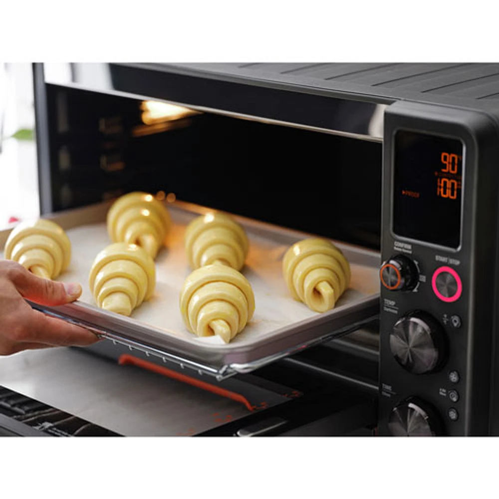 Friteuse à air chaud Pro Joule Oven de Breville avec application connectée - 0,9 pi³/25,5 l - Acier inoxydable noir