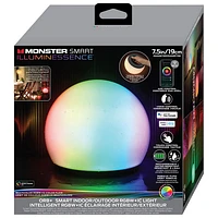 Balle lumineuse DEL RVB Orb+Smart de Monster