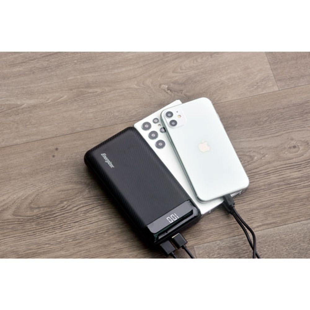 Energizer 10000 mAh USB-A/USB-C Power Bank - Black