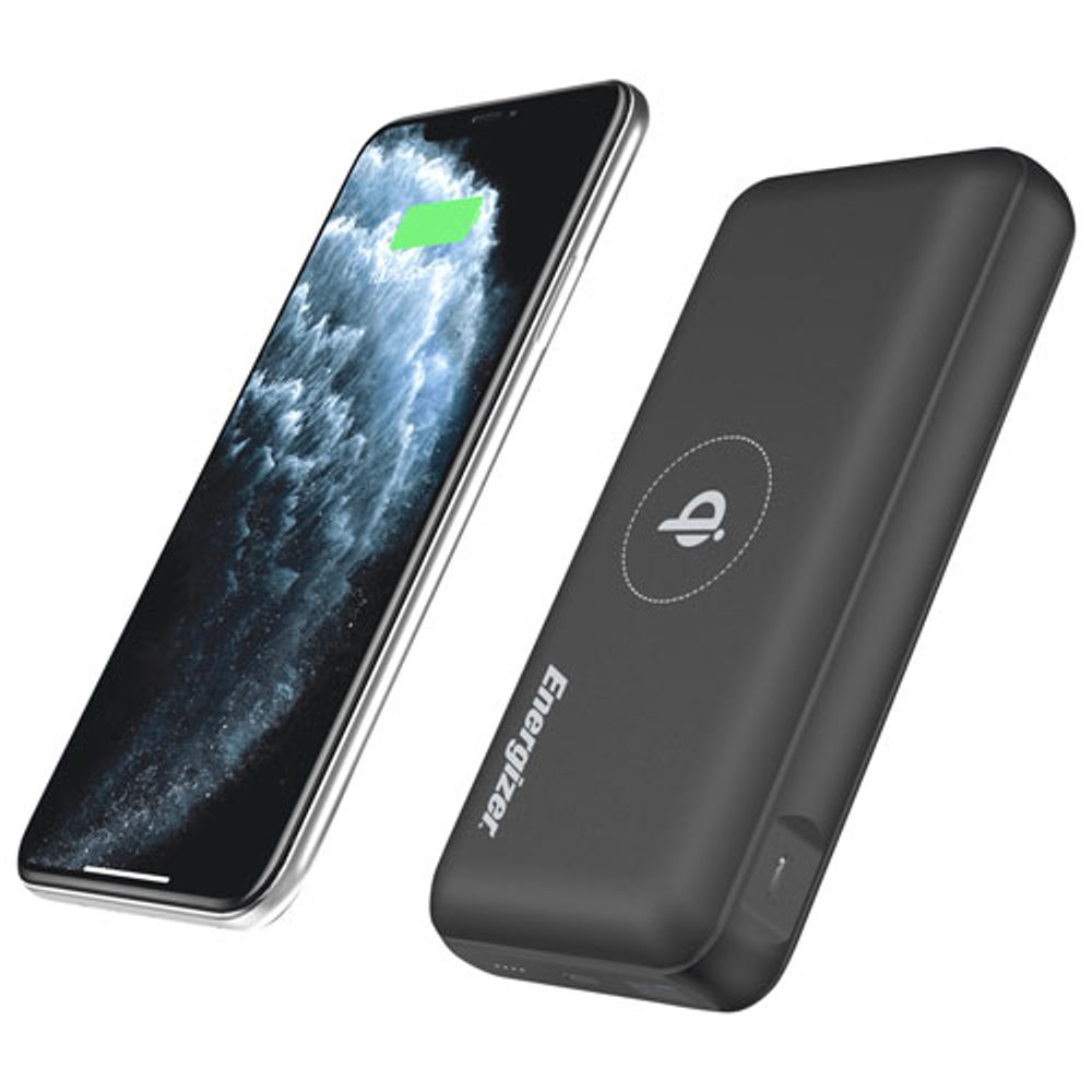 Energizer mAh USB-A/USB-C Power Bank with Wireless Qi Charger