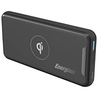 Energizer 10000 mAh USB-A/USB-C Power Bank with Wireless Qi Charger - Black