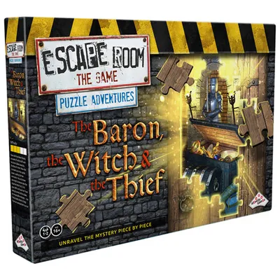 Escape Room The Game Puzzle Adventures: The Baron The Witch & The Thief Board Game - English