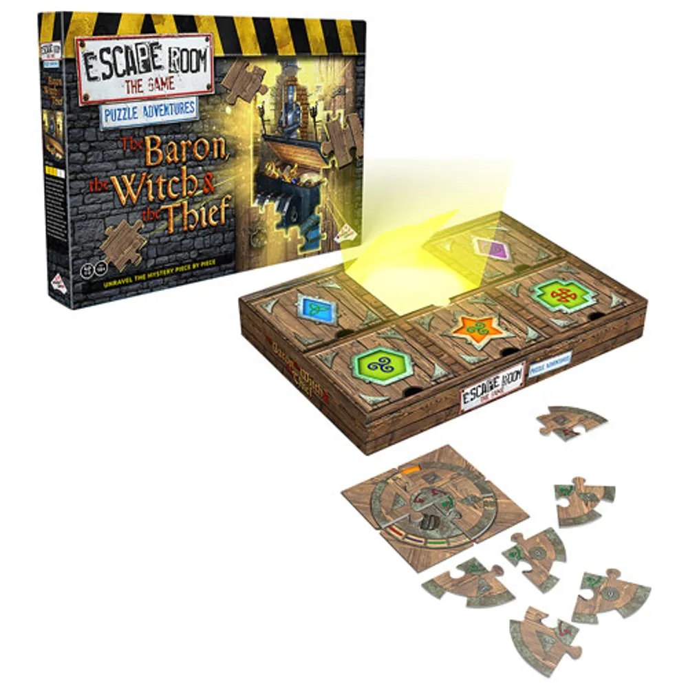 Escape Room The Game Puzzle Adventures: The Baron The Witch & The Thief Board Game - English