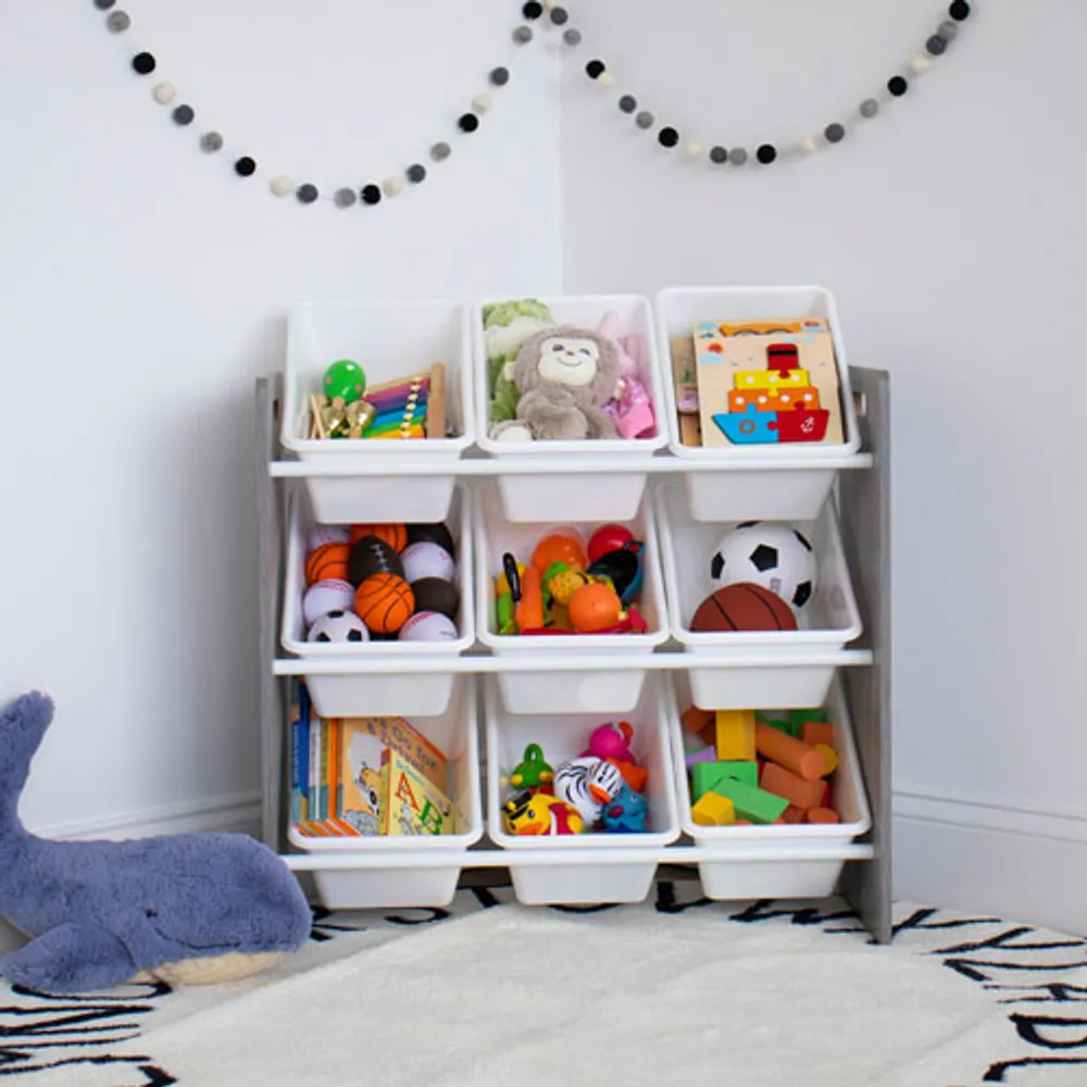 Humble Crew 9-Bin Toy Organizer - Grey