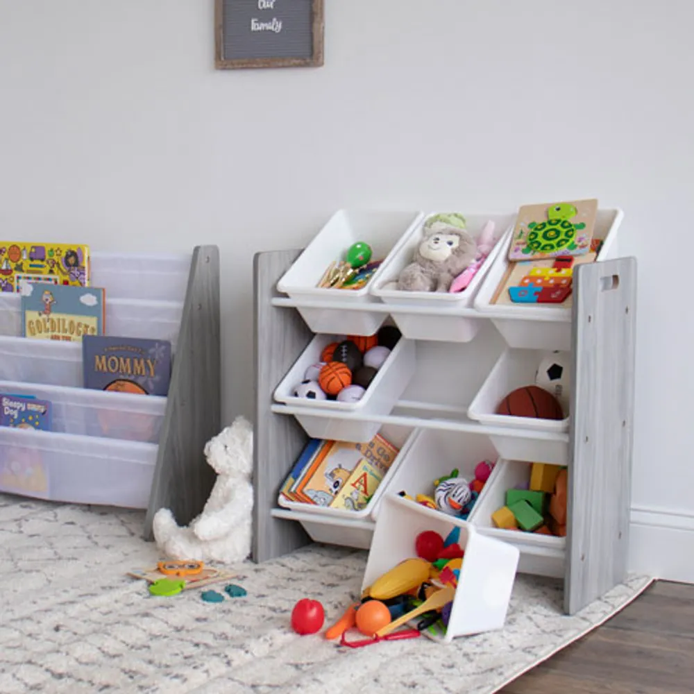 Humble Crew 9-Bin Toy Organizer - Grey