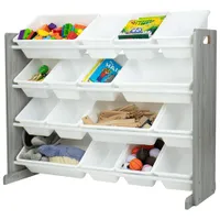 Humble Crew Super-Sized 16-Bin Toy Organizer - Grey