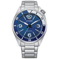 Citizen Eco-Drive Sport Casual 44mm Men's Solar Powered Sport Watch - Silver-Tone/Blue