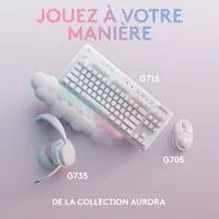 Casque de jeu sans fil Aurora G735 de Logitech G - Brume blanche