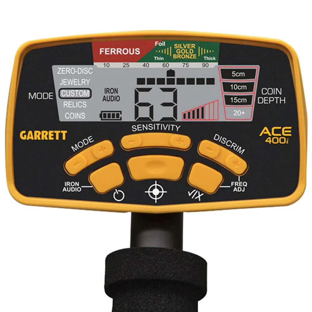 Détecteur de métaux ACE 400i de Garrett avec écouteurs