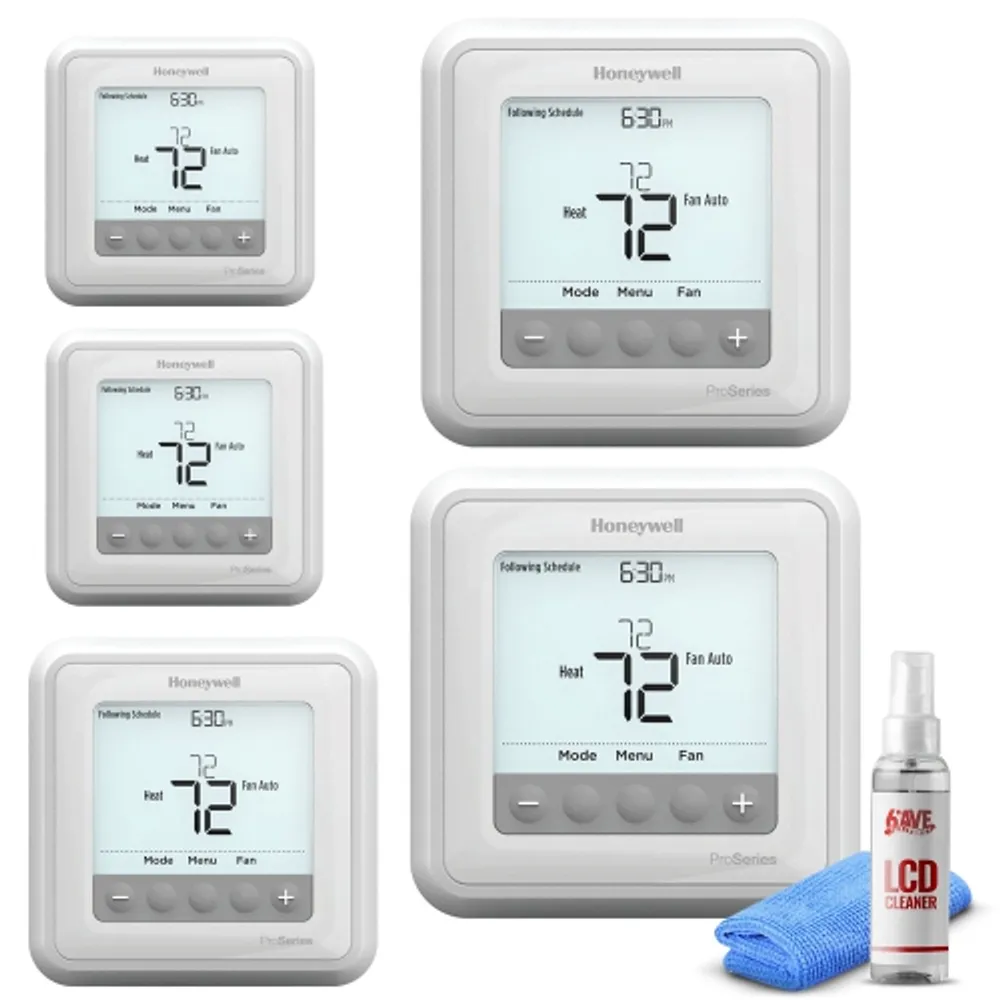 HONEYWELL Pack Honeywell TH6210U2001/U T6 Pro Programmable Thermostat + LCD  Cleaner Bundle | Coquitlam Centre