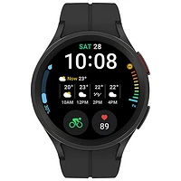 Montre intelligente de 45 mm Galaxy Watch5 Pro (GPS + LTE) de Samsung avec moniteur de fréquence cardiaque - Noir