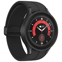 Montre intelligente de 45 mm Galaxy Watch5 Pro (GPS) de Samsung avec moniteur fréquence cardiaque - Noir