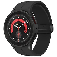 Montre intelligente de 45 mm Galaxy Watch5 Pro (GPS) de Samsung avec moniteur fréquence cardiaque - Noir