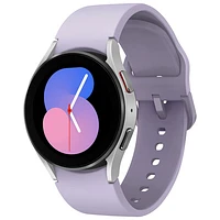 Samsung Galaxy Watch5 (GPS) 40mm Smartwatch with Heart Rate Monitor - Silver/Bora Purple