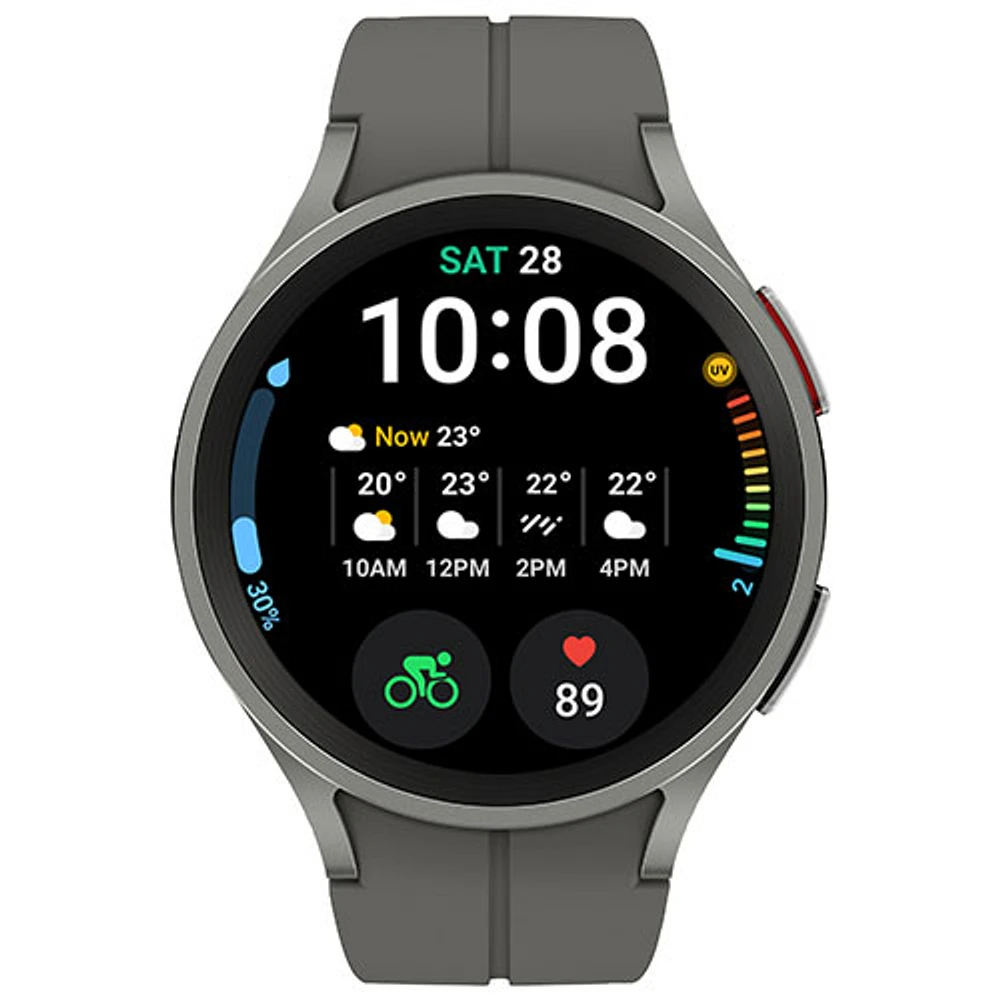 Montre intelligente LTE de 45 mm Samsung Galaxy Watch5 Pro - Gris