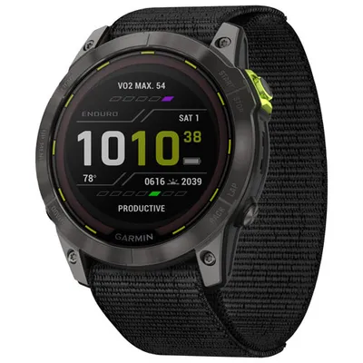 Garmin Enduro 2 51mm Solar GPS Watch with Heart Rate Monitor - Black