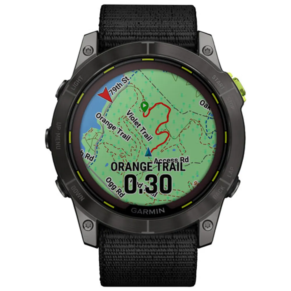 Montre intelligente multisport solaire Bluetooth de 51 mm Enduro 2 de Garmin - Noir