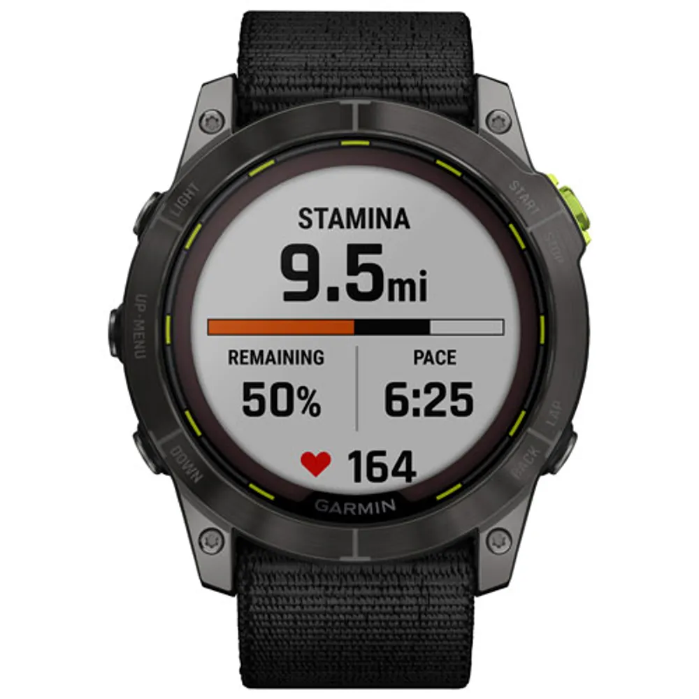 Montre intelligente multisport solaire Bluetooth de 51 mm Enduro 2 de Garmin - Noir