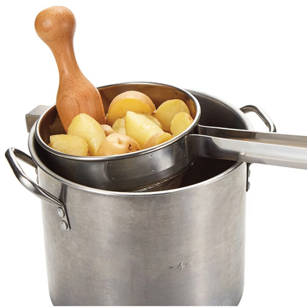 Weston Cone Strainer and Pestle Set - Stainless Steel