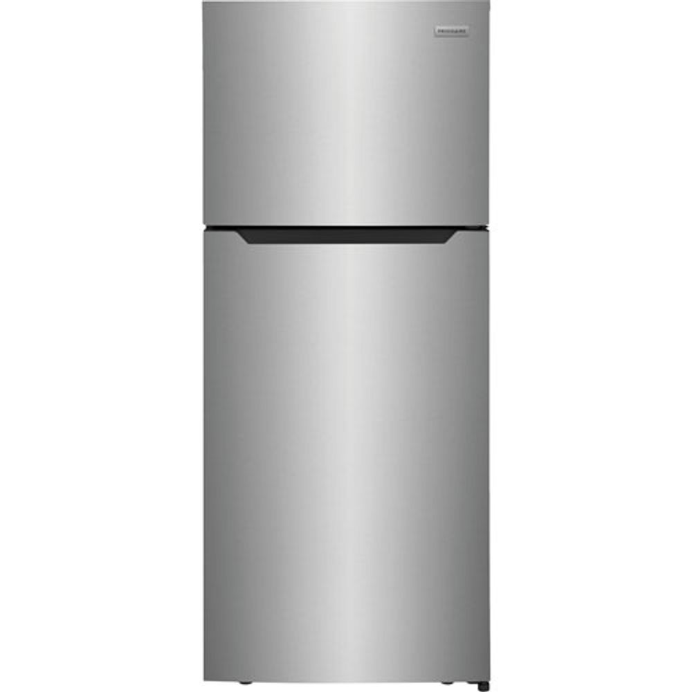 Frigidaire 28" 17.6 Cu. Ft. Top Freezer Refrigerator with LED Lighting (FFHT1822UV) - Brushed Steel