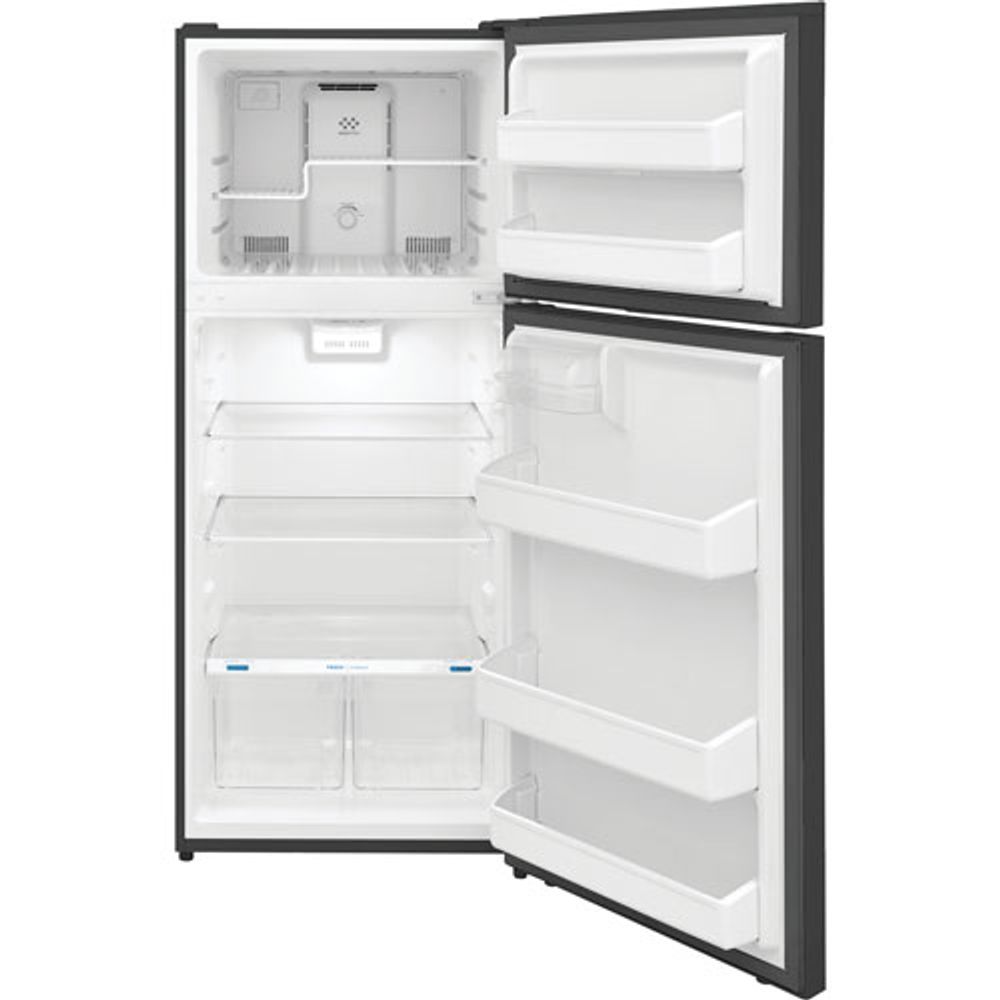 Frigidaire 28" 17.6 Cu. Ft. Top Freezer Refrigerator with LED Lighting (FFHT1822UV) - Brushed Steel