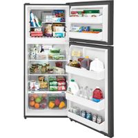 Frigidaire 28" 17.6 Cu. Ft. Top Freezer Refrigerator with LED Lighting (FFHT1822UV) - Brushed Steel