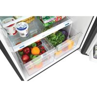 Frigidaire 28" 17.6 Cu. Ft. Top Freezer Refrigerator with LED Lighting (FFHT1822UV) - Brushed Steel