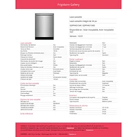 Lave-vaisselle encastrable 24 po 52 dB Gallery de Frigidaire (GDPH4515AF) - Acier inoxydable