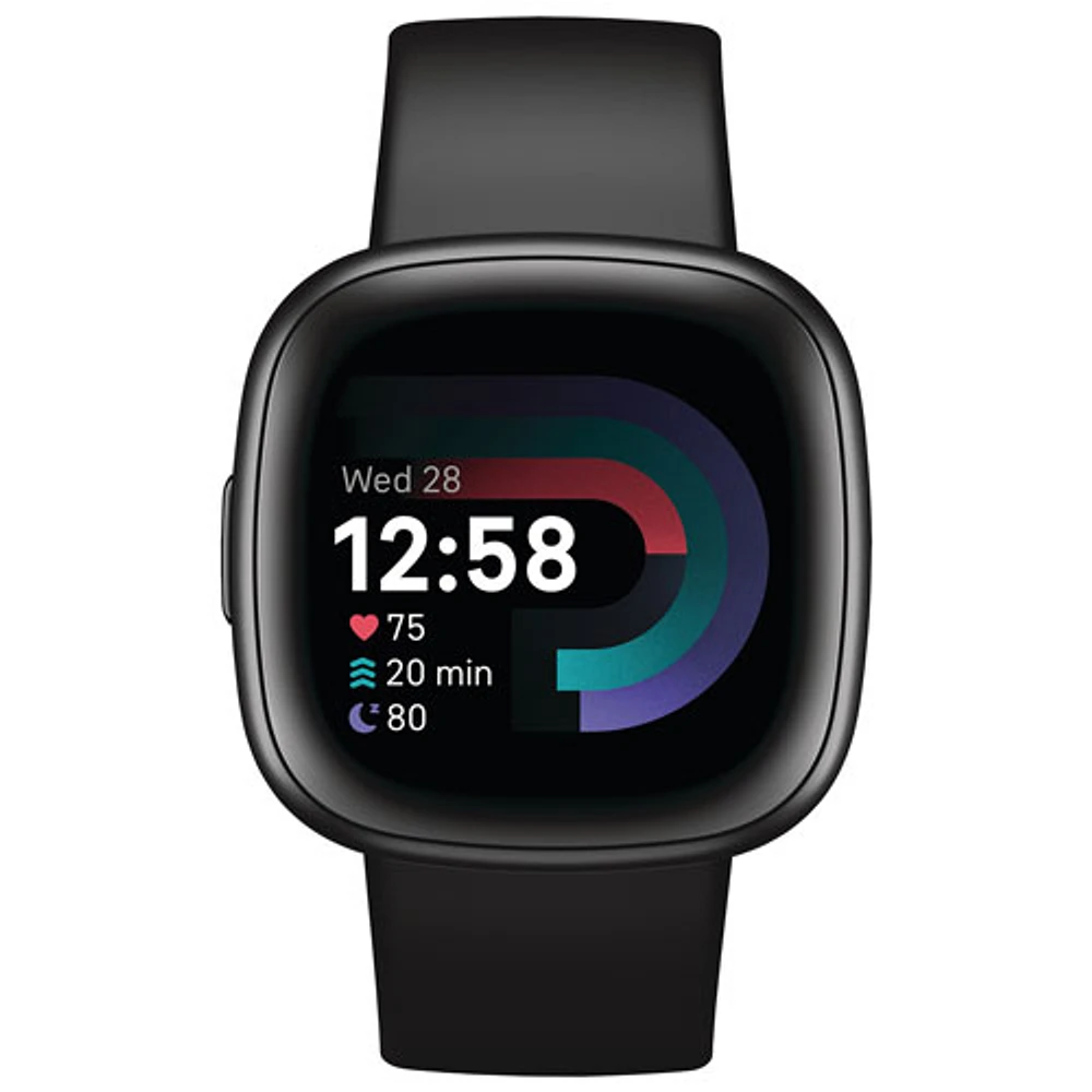 Fitbit Versa 4 Smartwatch with Fitbit Premium & Heart Rate Monitor - Black