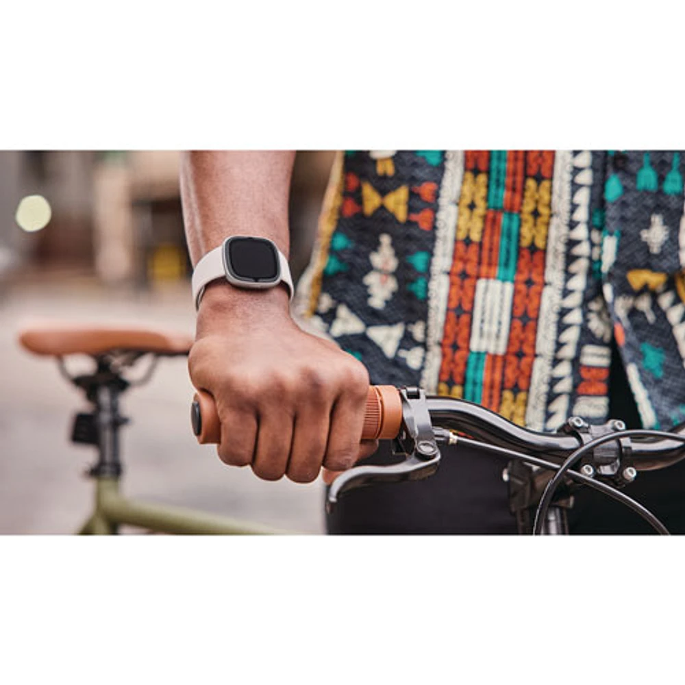Fitbit Sense 2 Smartwatch with Heart Rate Monitor - Lunar White