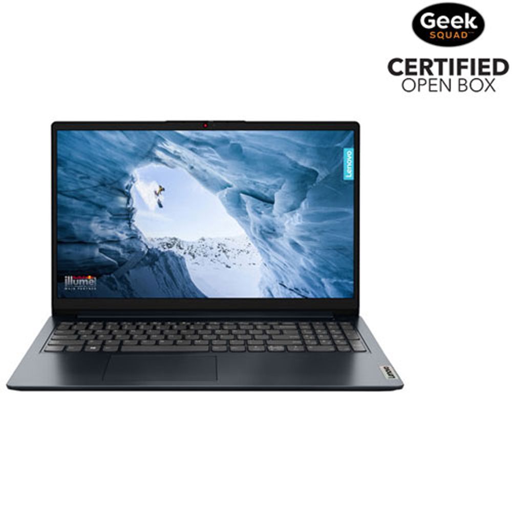 Open Box - Lenovo IdeaPad 1i 15.6" Laptop -Blue (Intel Pentium/128GB eMMC/4GB RAM/Win 11 S)