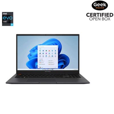 Open Box - ASUS VivoBook S 15.6" OLED Laptop -Indie Black (Intel Evo i7-12700H/1TB SSD/16GB RAM/Win 11)