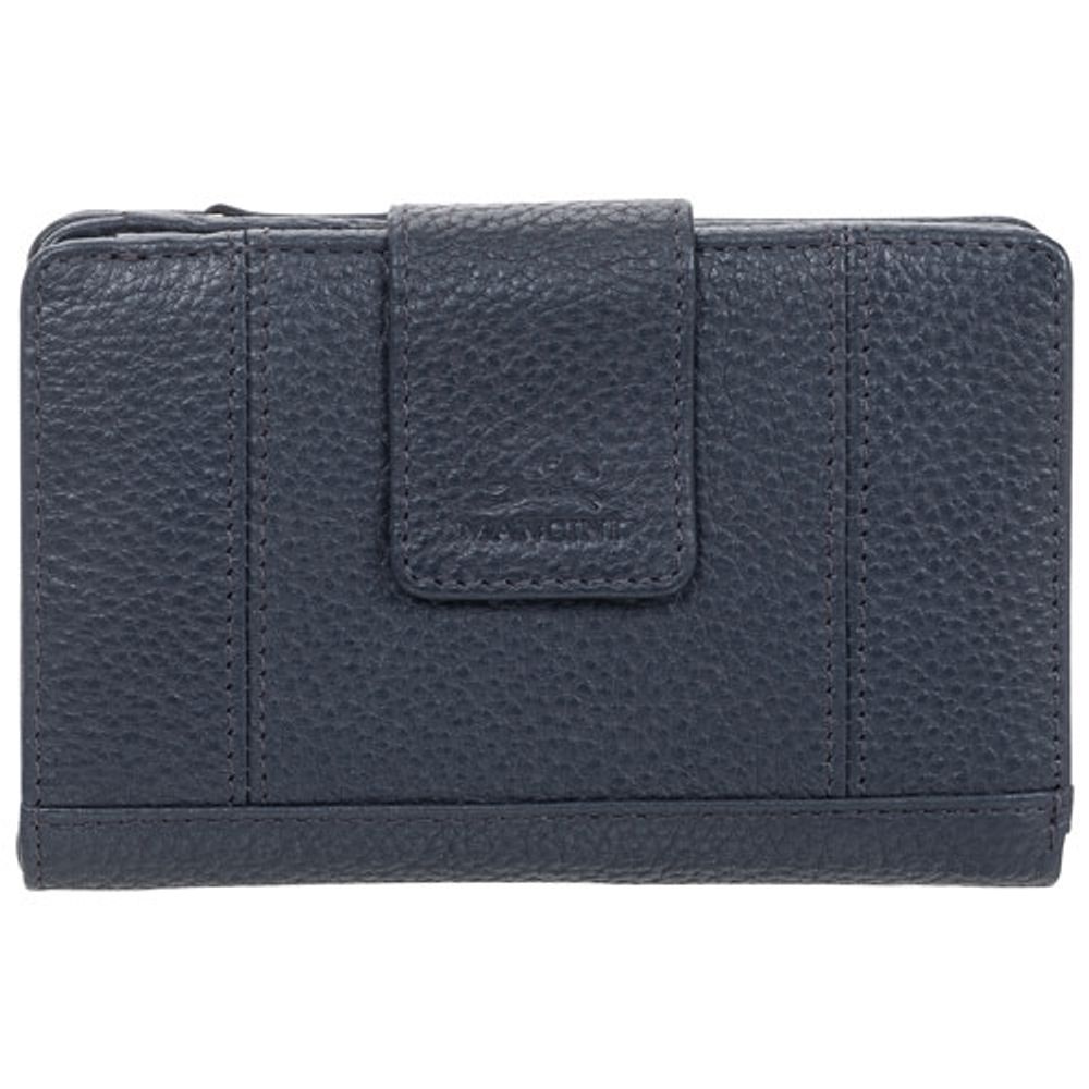 Mancini Pebble RFID Genuine Leather Bi-fold -Slot Clutch Wallet