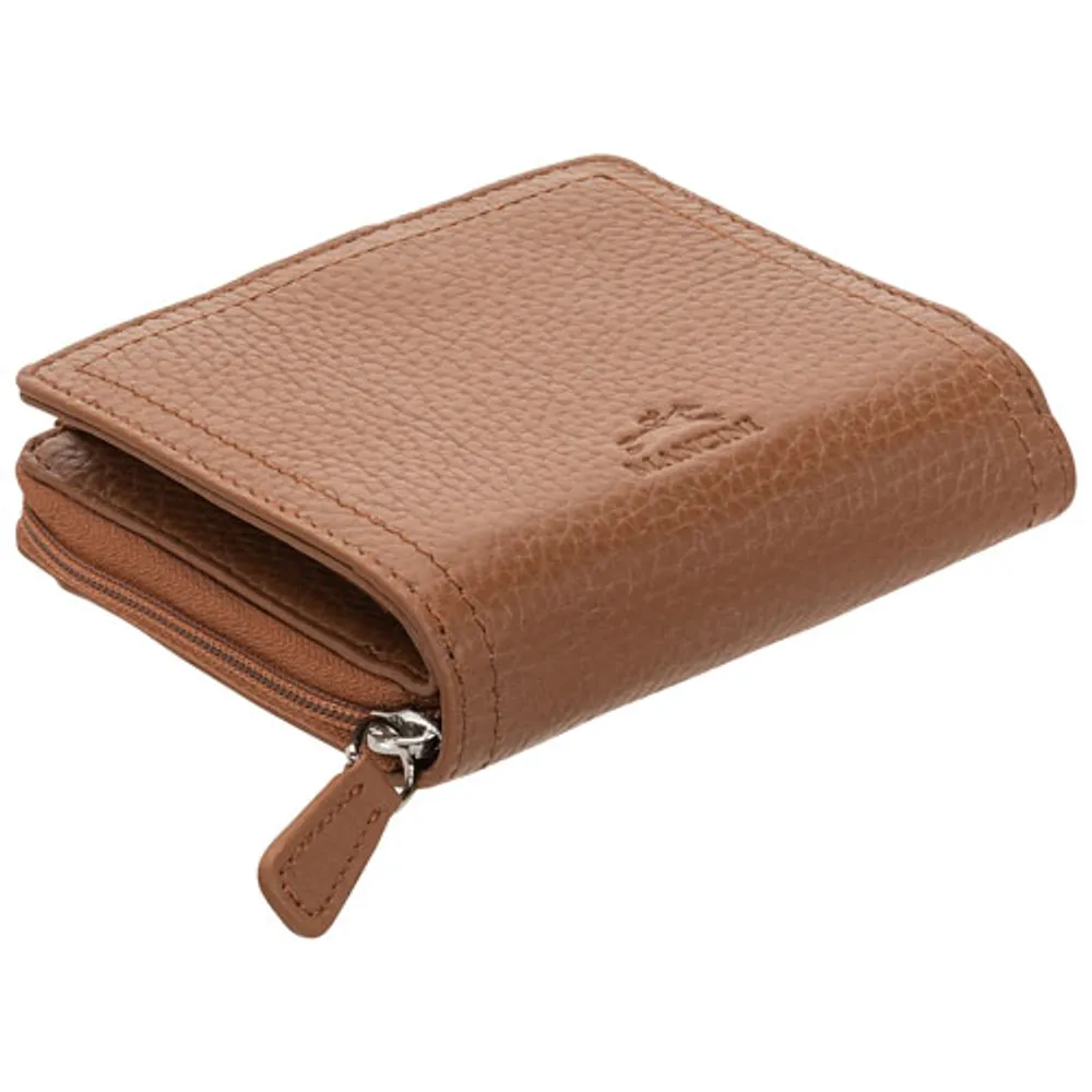 Mancini Pebble RFID Genuine Leather Bi-fold -Slot Clutch Wallet