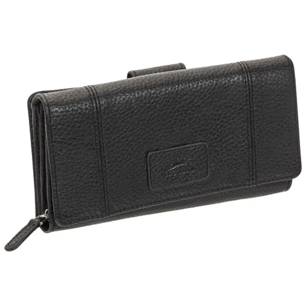 Mancini Pebble RFID Genuine Leather Bi-fold 21-Slot Clutch Wallet