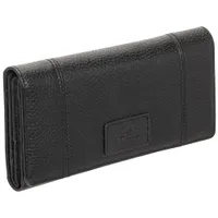 Mancini Pebble RFID Genuine Leather Tri-fold Clutch Wing Wallet