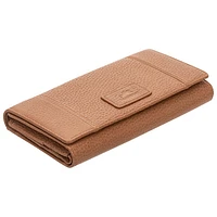 Mancini Pebble RFID Genuine Leather Tri-fold Clutch Wing Wallet