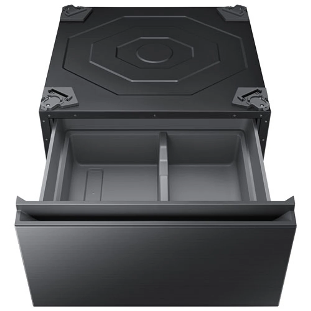 Socle de lavage de 27 po BESPOKE de Samsung (WE502NV) - Acier inoxydable noir