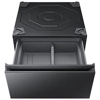 Samsung BESPOKE 27" Laundry Pedestal (WE502NV) - Black Stainless Steel