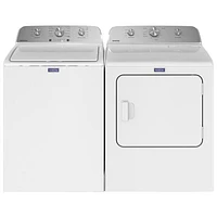 Laveuse à chargement par le haut haute efficacité de 5,2 pi³ de Maytag (MVW4505MW) - Blanc