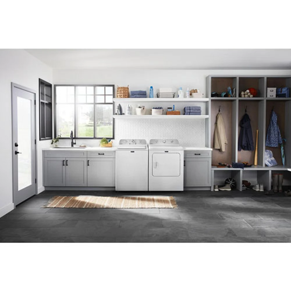 Laveuse à chargement par le haut haute efficacité de 5,2 pi³ de Maytag (MVW4505MW) - Blanc