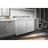 Laveuse à chargement par le haut haute efficacité de 5,2 pi³ de Maytag (MVW4505MW) - Blanc