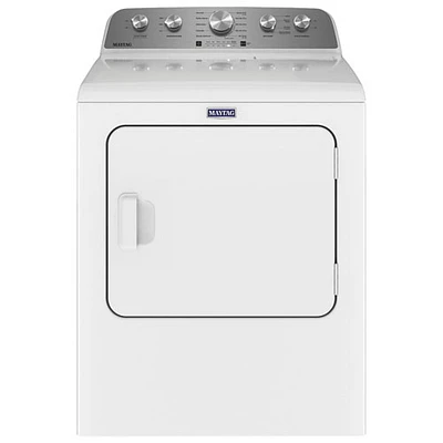 Sécheuse électrique à vapeur de 7,0 pi³ de Maytag (YMED5430MW) - Blanc