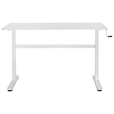 TygerClaw 55"W Height Adjustable Standing Desk - White