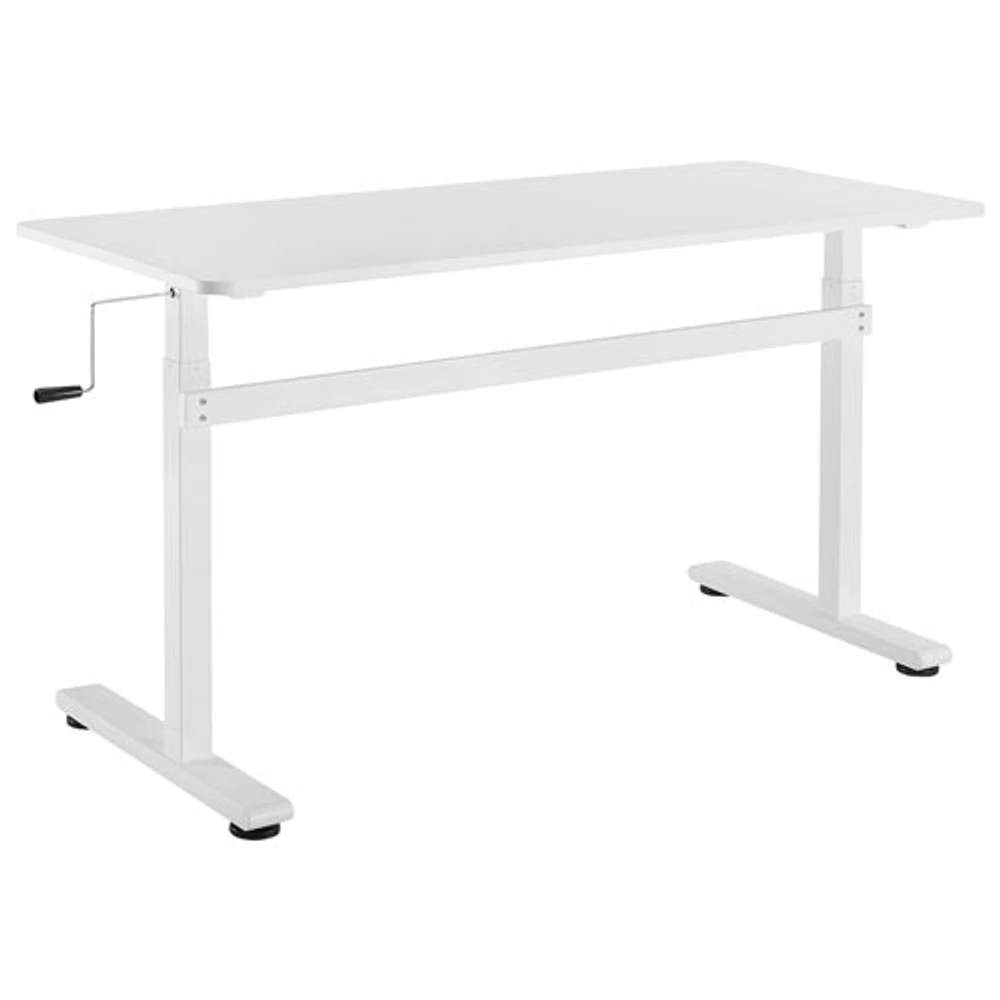 TygerClaw 55"W Height Adjustable Standing Desk - White