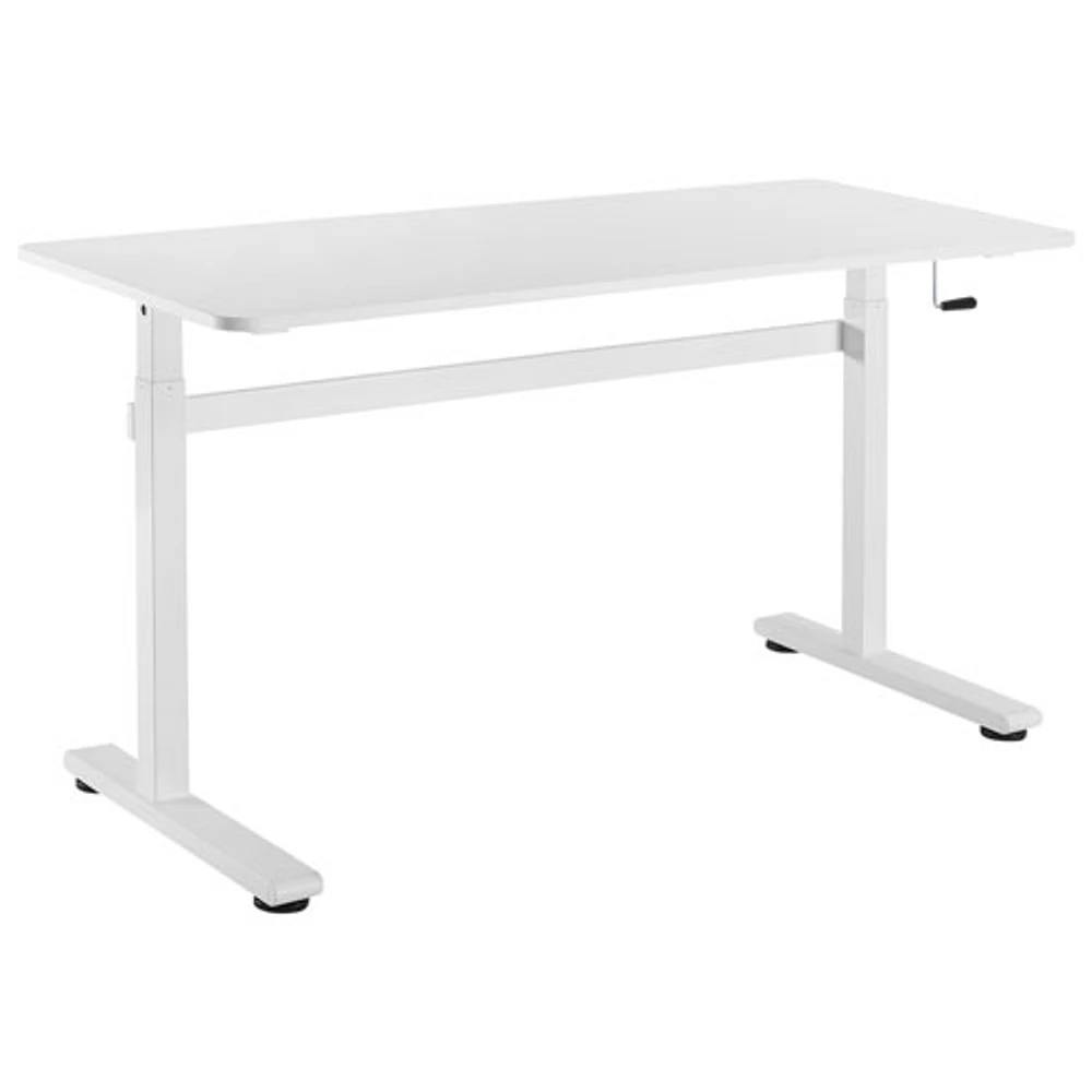 TygerClaw 55"W Height Adjustable Standing Desk - White