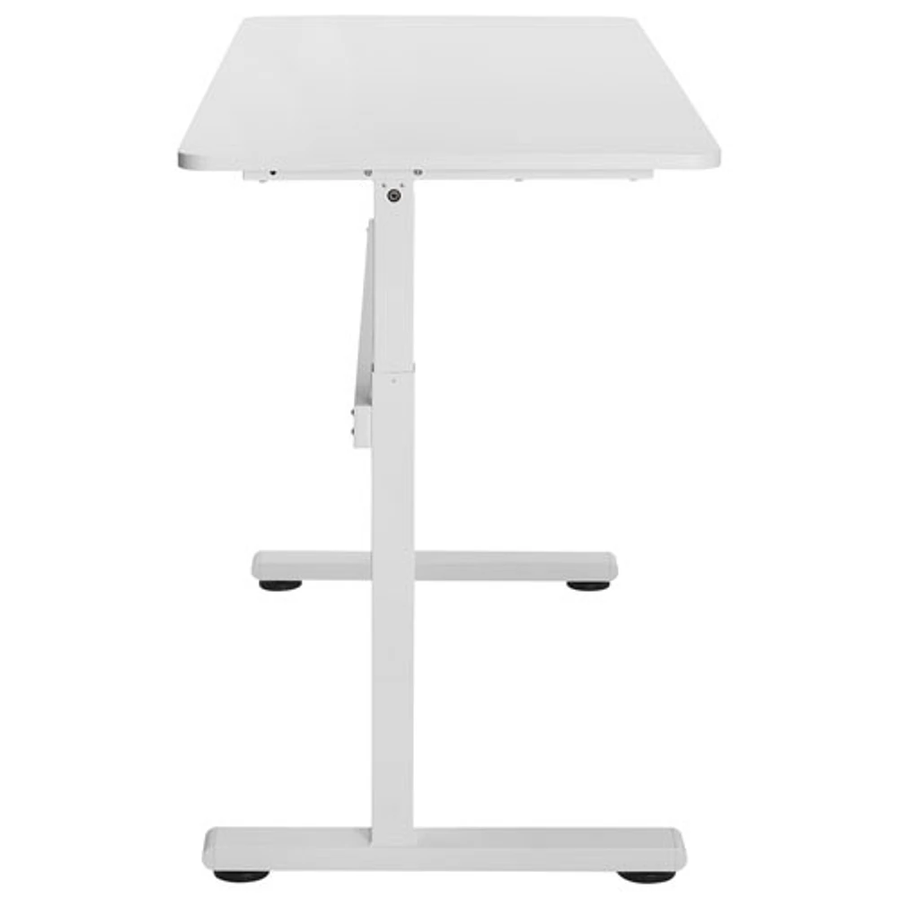 TygerClaw 55"W Height Adjustable Standing Desk - White