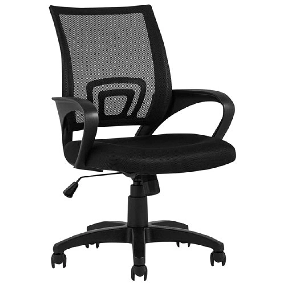 TygerClaw Mid-Back Mesh Executive Chair - Black